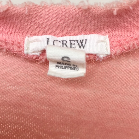 🔥3/$25🔥SALE🔥S PEACH J CREW RAW WASHBOARD HEMS ON FRONT TANK TOP - Picture 5 of 6